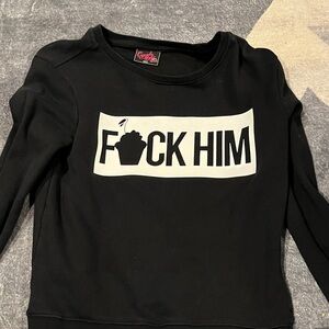 Kids Black Graphic Long Sleeve Shirt